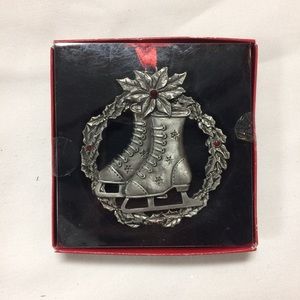 Metal Figure Skates Ice Skates Ornament
